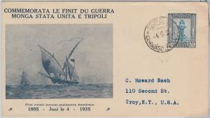 53689 - ITALY COLONIES: LIBIA - SPECIAL ENVELOPE : TRIPOLI WAR / USA 1935-