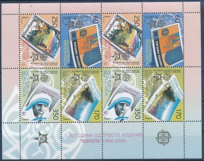 Makedonien stamp 50th anniversary of Europa CEPT mini sheet 2005 MNH WS221336