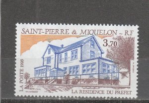 St. Pierre & Miquelon  Scott#  595  MNH  (1993 Commissioner's Residence)