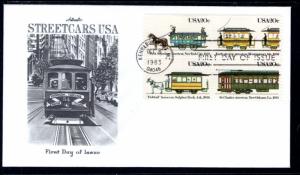 US 2062a Streetcars Artmaster U/A FDC