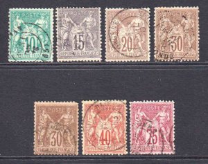 FRANCE 68//75 F/VF SOUND $134 SCV SELECT CANCELS SHADES COLLECTION LOT