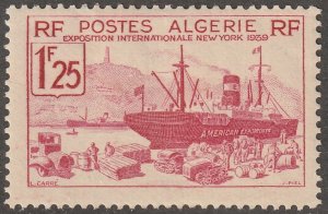 Algeria, stamp, Scott#129,  mint, hinged,  1f,25