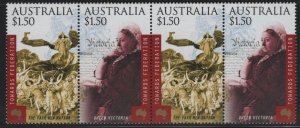 Australia 2000 MNH Sc 1838a $1.50 The fair new nation, Queen Victoria 2 Pairs