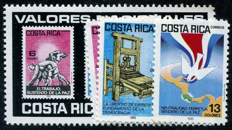 HERRICKSTAMP COSTA RICA Sc.# 323-26 Mint NH Scott Retail $8.00