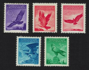 Liechtenstein Golden Eagle Osprey Birds 5v 1934 MH SC#C9-C13 SG#145a-149a