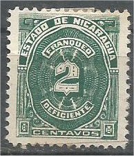 NICARAGUA, 1898, MH 2c, POSTAGE DUE, Scott J30