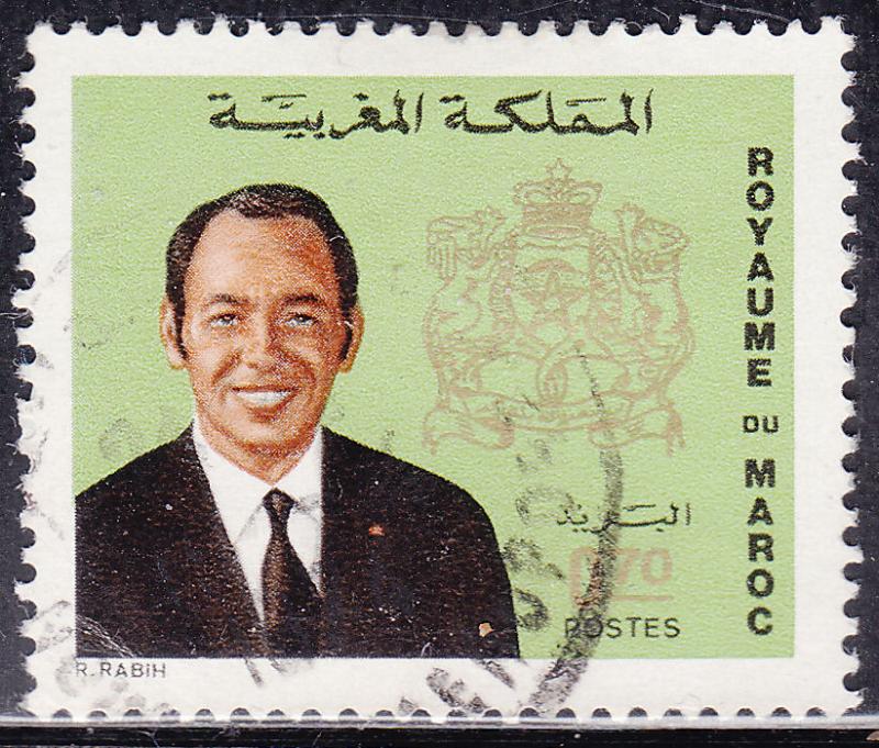 Morocco 287 King Hassan II, Coat of Arms 1973