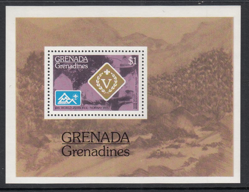 Grenada Grenadines 90 Boy Scouts Souvenir Sheet MNH VF