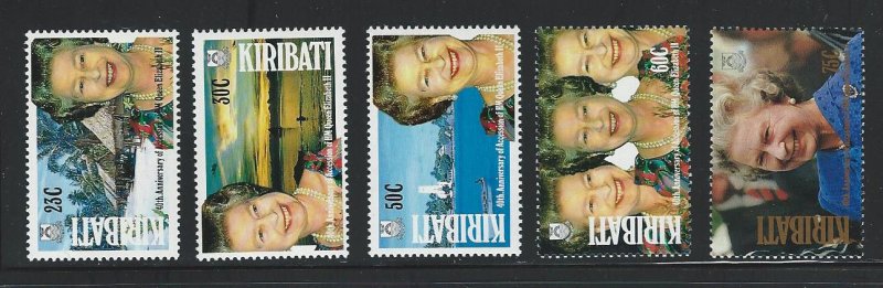 Kiribati mnh  sc. #  582 - 586