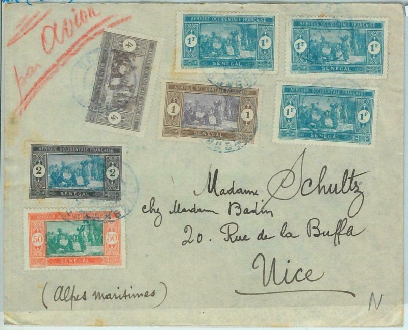 67333 -  Afrique Occidental SENEGAL - Postal History: COVER to FRACE 1930'S 