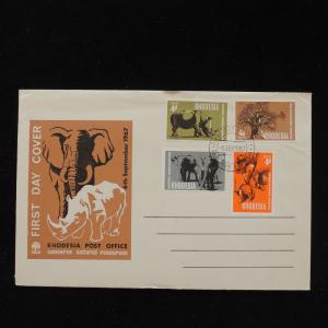 ZS-AC837 RHODESIA - Wild Animals, 1967 Fdc, Conserve Natural Resources Cover