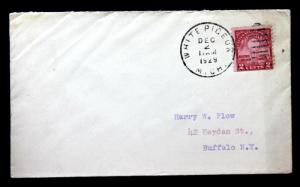 US #656 Coil Early Use on Cover from a Michigan Tiny Town Dec 2, 1929