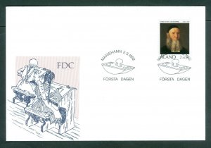 Aland. FDC 1992. Art. Rev. F. P. Von Knorring. Educator. Sc. # 62.