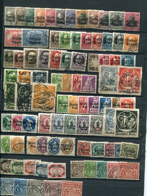 Bavaria lot  used and mint  F-VF - Lakeshore Philatelics