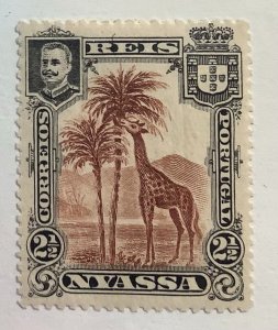 Nyassa 1901 Scott 26 MH - 2.½R, Giraffe