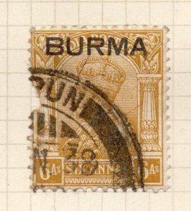 Burma 1937 GV Early Issue Fine Used 6a. Optd NW-198637