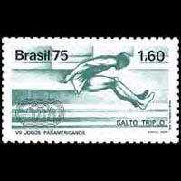 BRAZIL 1975 - Scott# 1421 Triple Jump Set of 1 NH