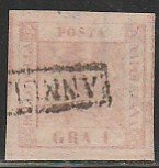 Italian States-Two Sicilies 2a, SINGLE. USED. F-VF. (386)