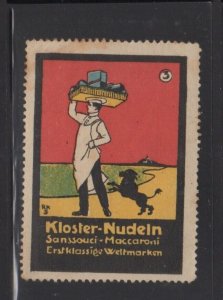 German Advertising Stamp -Convent Brand Noodles - Man & Dog, Picture #3 - MLH