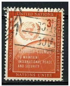 United Nations 1957 - Scott 55 used - 3c, Security Council 
