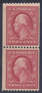 Scott #349 Mint pair LH OG F-VF