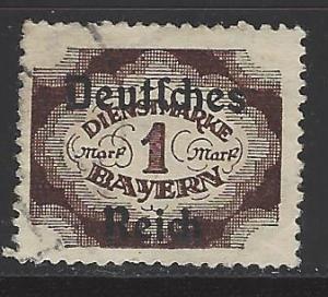German States Bavaria Scott # O64, used