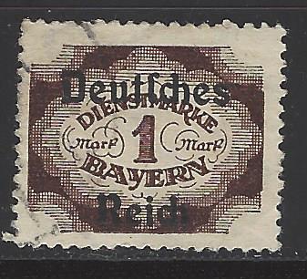 German States Bavaria Scott # O64, used