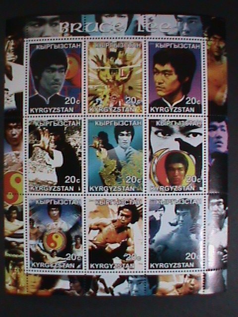 KYRGYZSTAN-2001- WORLD FAMOUS MOVIE STAR-BRUCE LEE-MNH SHEET VERY FINE