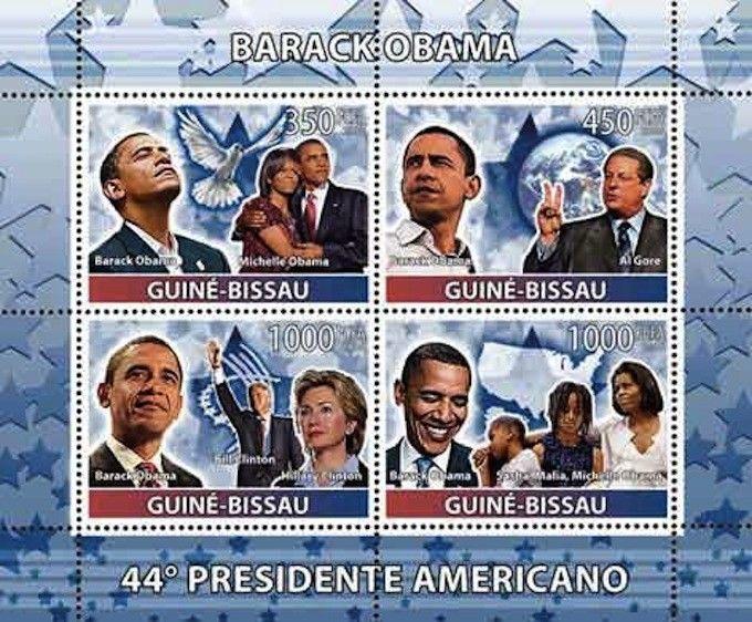 Guinea-Bissau - Barack Obama  Sheet of 4 GB8601a