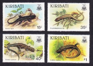 Kiribati Skinks Lizards Fauna 4v 1987 MNH SC#491-494 SG#274-277