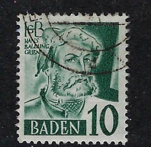 Germany - under French occupation Scott # 5N33, used