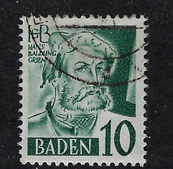 Germany - under French occupation Scott # 5N33, used