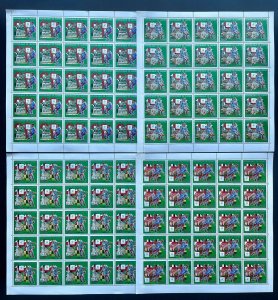 Stamps Full Set in Sheets Football Worldcup Italy 90 (I) Guinea Perf.-