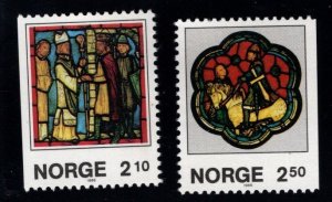 Norway Scott 900-901 MH* Christmas 1986 stamp set