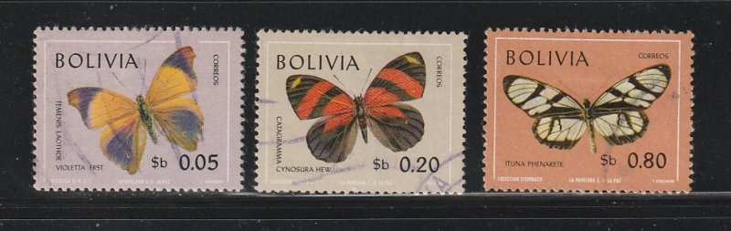 Bolivia 521, 523, 525 U Butterflies