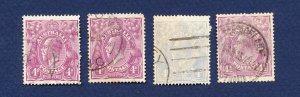 26 - AUSTRALIA - Scott 32, 33 & 35 - used - perf 14 watermark 9