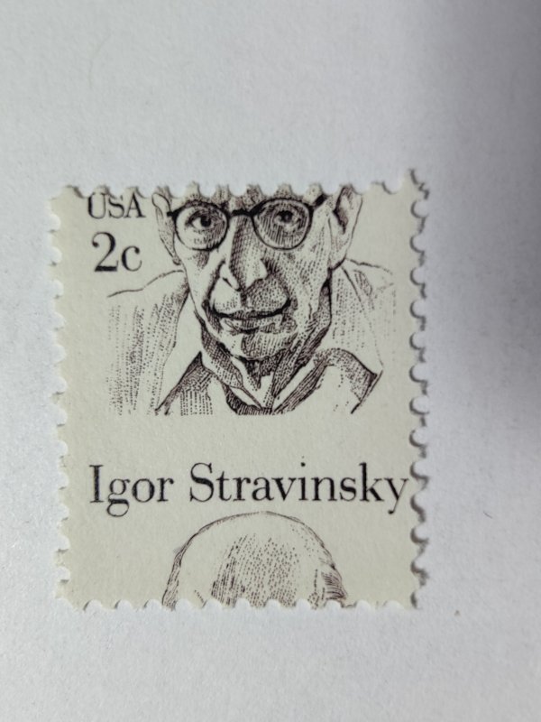 SCOTT#1845 EFO RARE IGOR STRAVINSKY MIS-PERF MINT NEVER HINGED BEAUTY