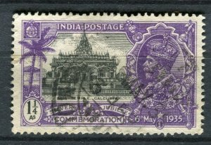 INDIA; 1935 early GV Jubilee issue fine used Shade of 1.25a. value,