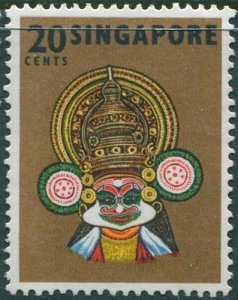 Singapore 1968 SG107 20c Kathak Kali MLH