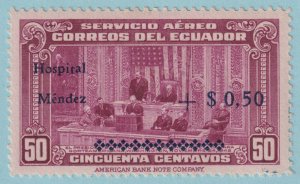 ECUADOR CB1 AIRMAIL SEMI-POSTAL  MINT HINGED OG * NO FAULTS VERY FINE! - XGH