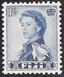 Fiji #164  1p Elizabeth Stamp mint OG NH EGRADED XF 93 XXF