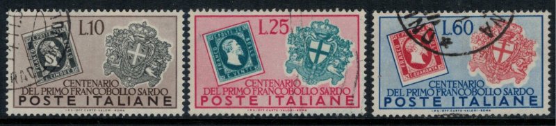 Italy #587-9  CV $19.00