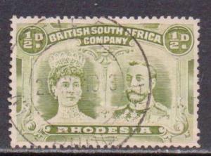Rhodesia  #101  Used  (1910)  c.v. $2.00