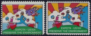 1527 - 10c Color Shift Error/EFO Preserve The Environment Mint NH