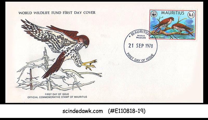 MAURITIUS - 1978 BIRD OF PREY / KESTREL - FDC