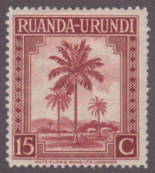 Ruanda-Urundi 70 Palm Trees 1942