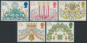 GB SG 1138 - 1142  SC# 928-932 Mint Never Hinged - Christmas 1980