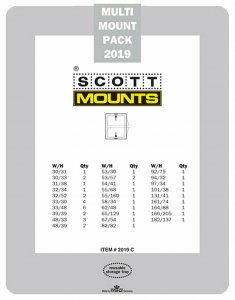 Prinz Scott Stamp Mount Set 2019 CLEAR (44 Mounts)