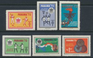 Panama  Sc  C396-C401 MNH Bolivar Games 1973  see details  & scans