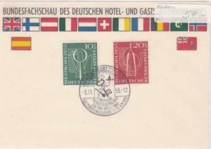 Germany 1955  hotel and restaurant association stamps card R20574